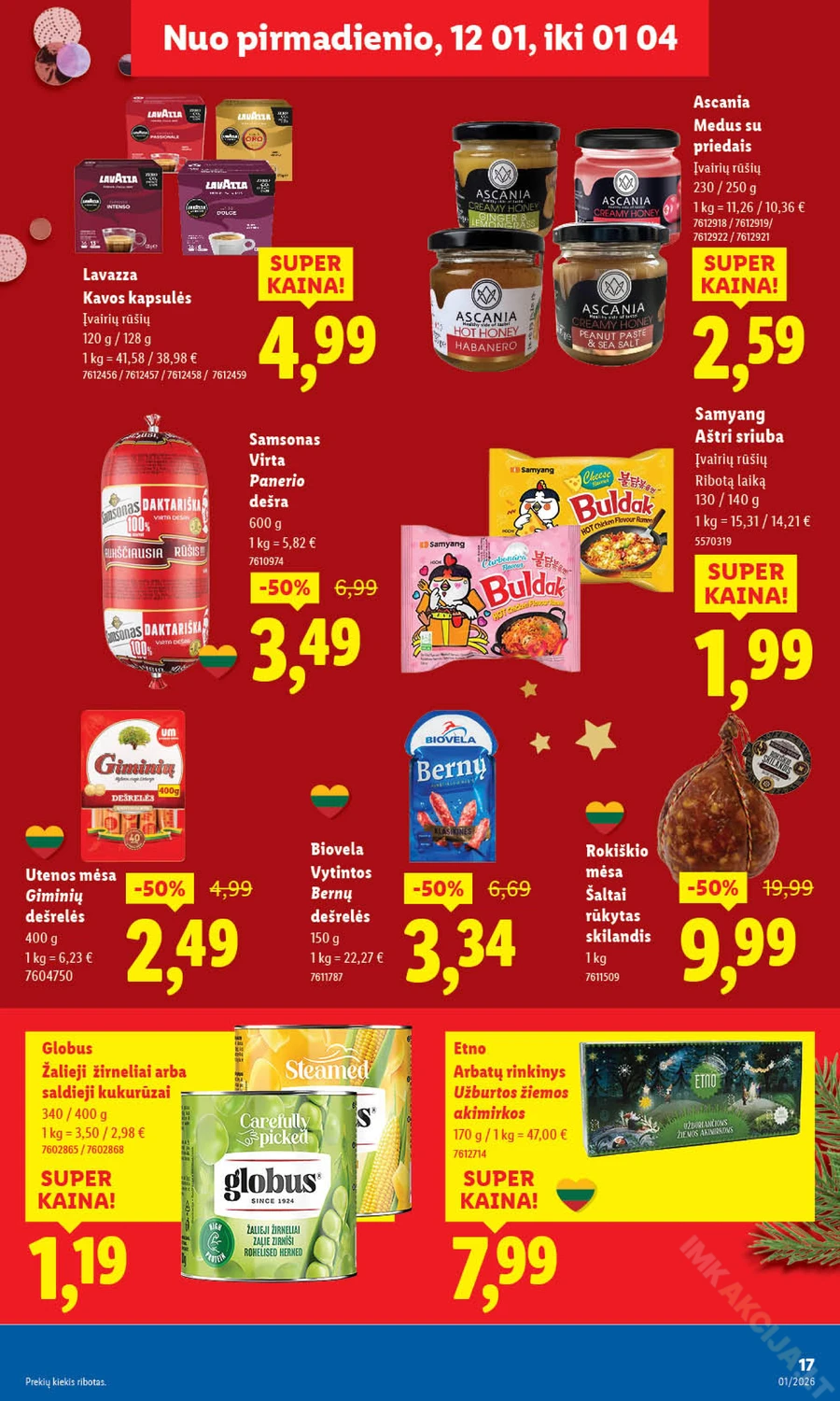 LIDL maisto prekių akcijų leidinys puslapis 17