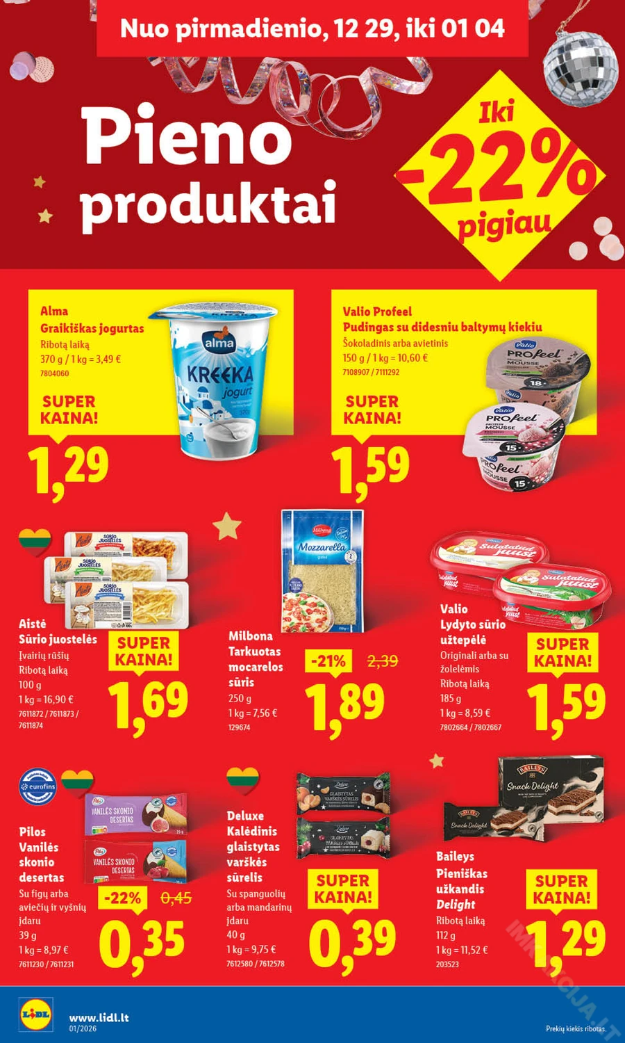 LIDL maisto prekių akcijų leidinys puslapis 22
