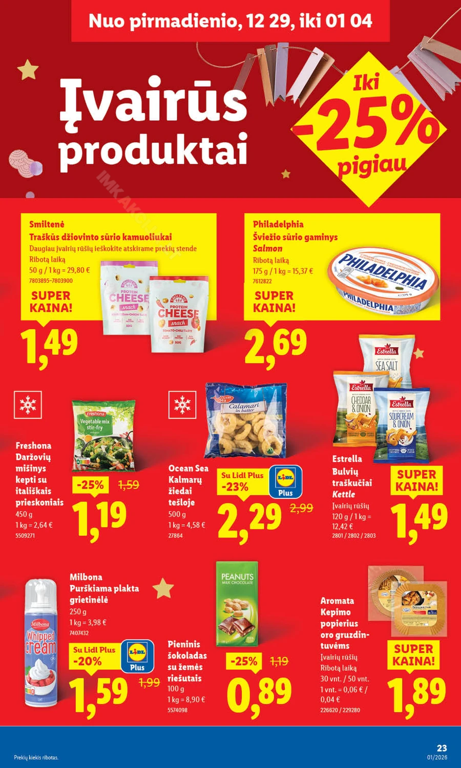 LIDL maisto prekių akcijų leidinys puslapis 23