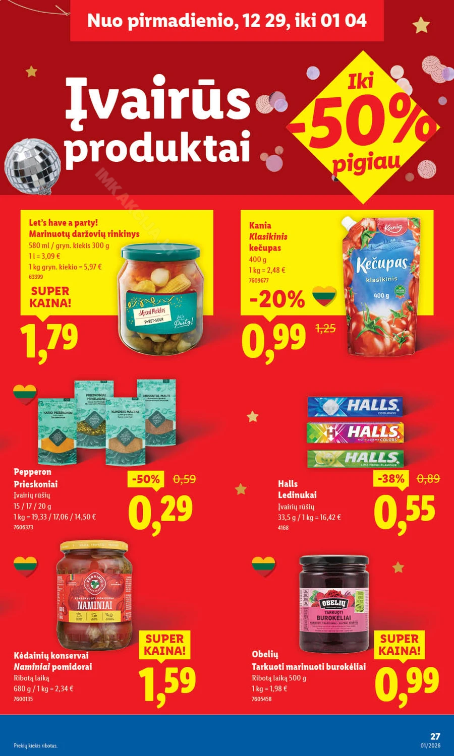 LIDL maisto prekių akcijų leidinys puslapis 27
