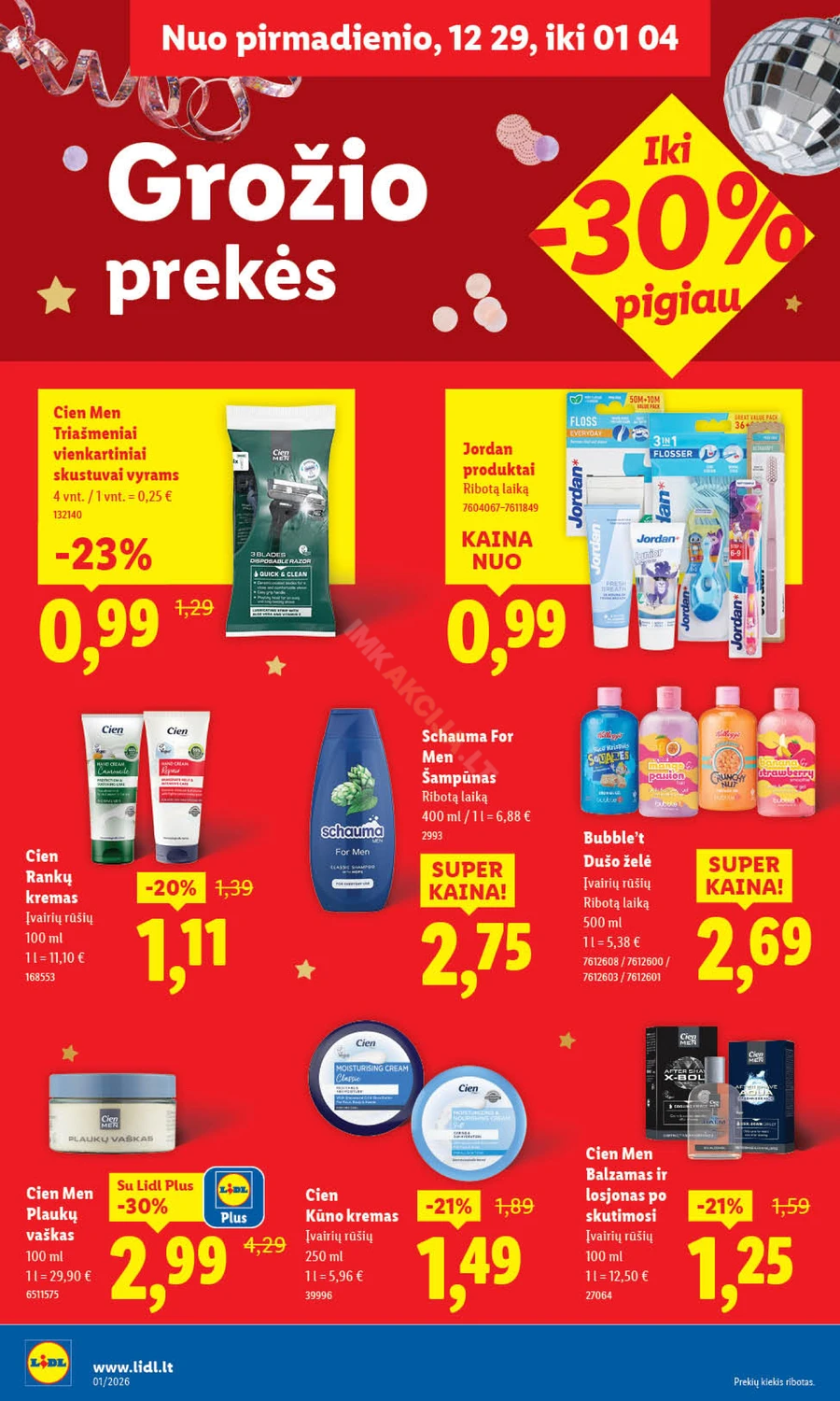 LIDL maisto prekių akcijų leidinys puslapis 30
