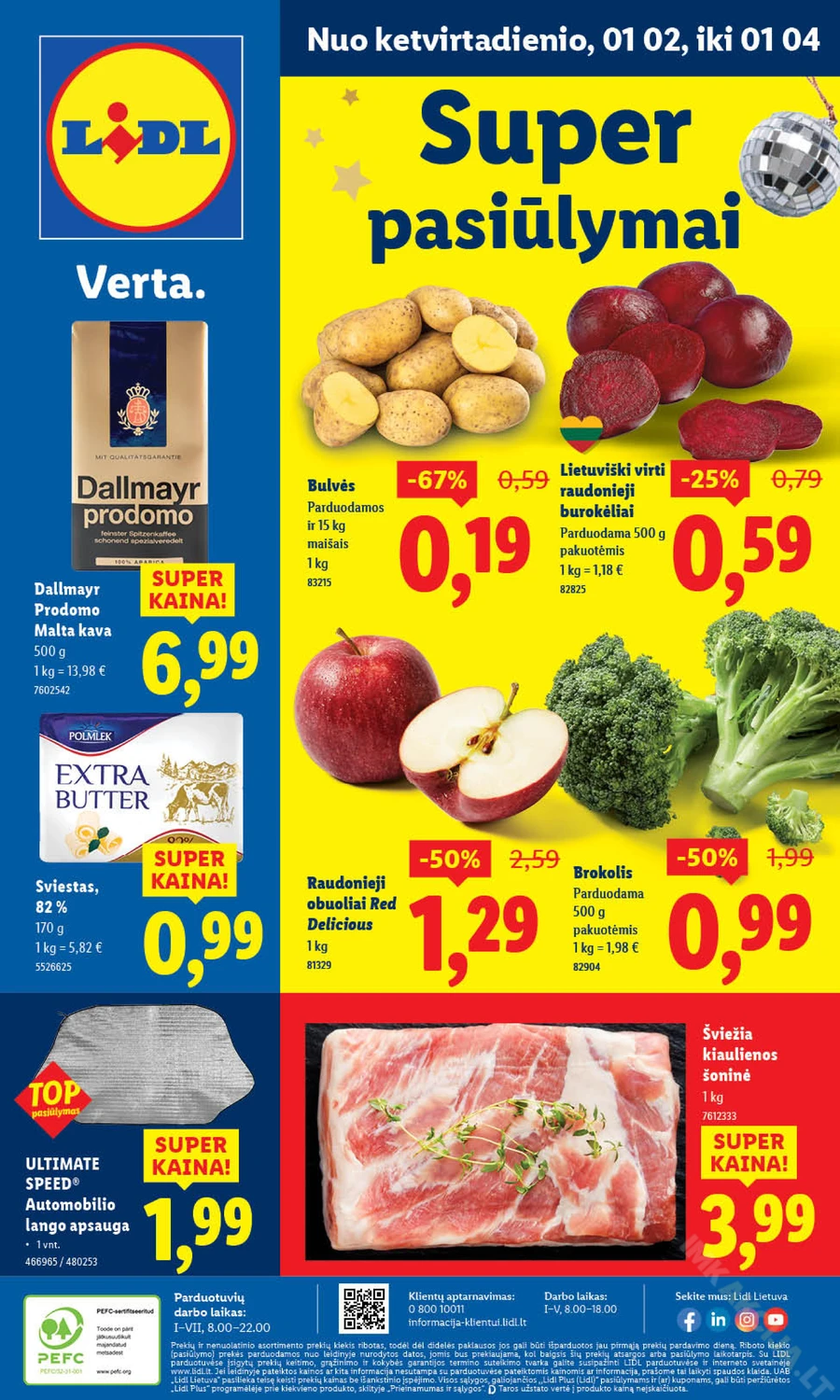 LIDL maisto prekių akcijų leidinys puslapis 36