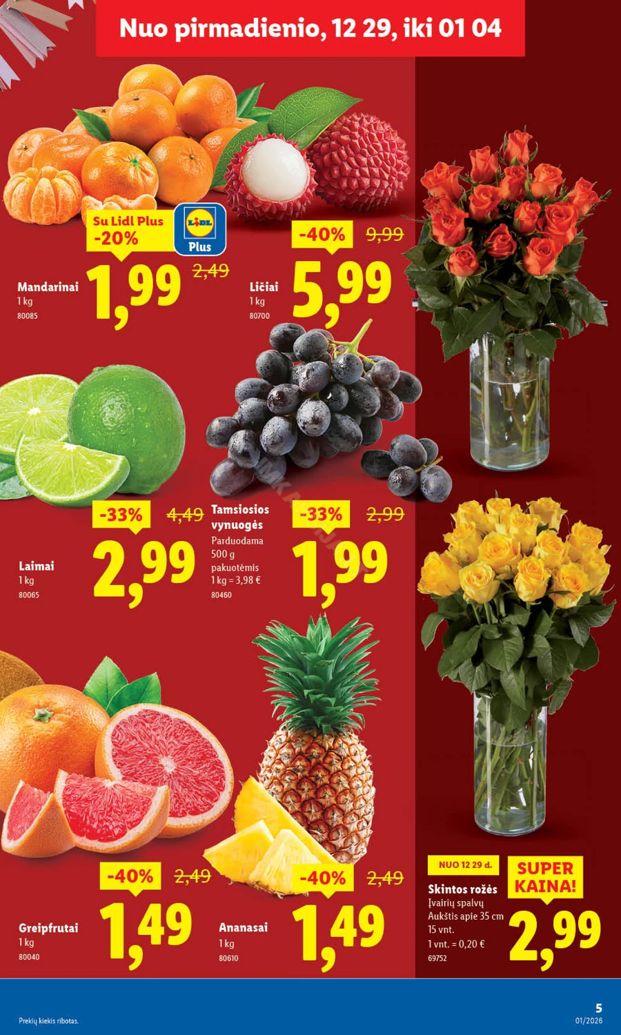 LIDL maisto prekių akcijų leidinys puslapis 5