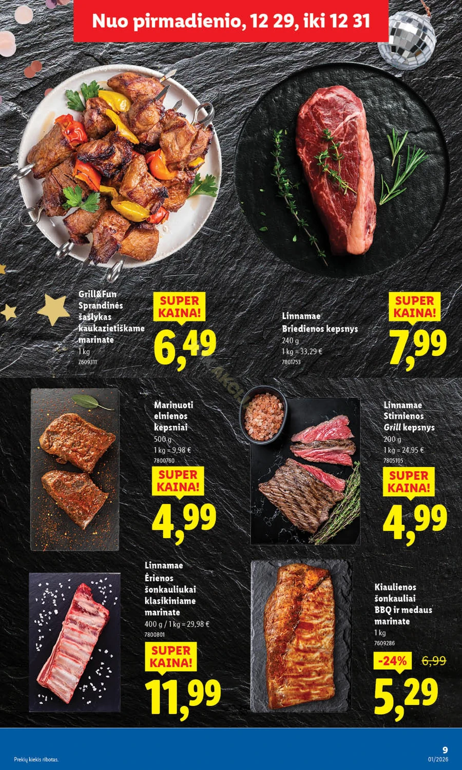 LIDL maisto prekių akcijų leidinys puslapis 9