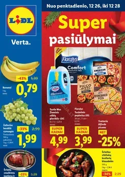 LIDL maisto prekių akcijų leidinys nuo ketvirtadienio