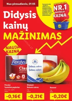 LIDL katalogas „Didysis kainų mažinimas“