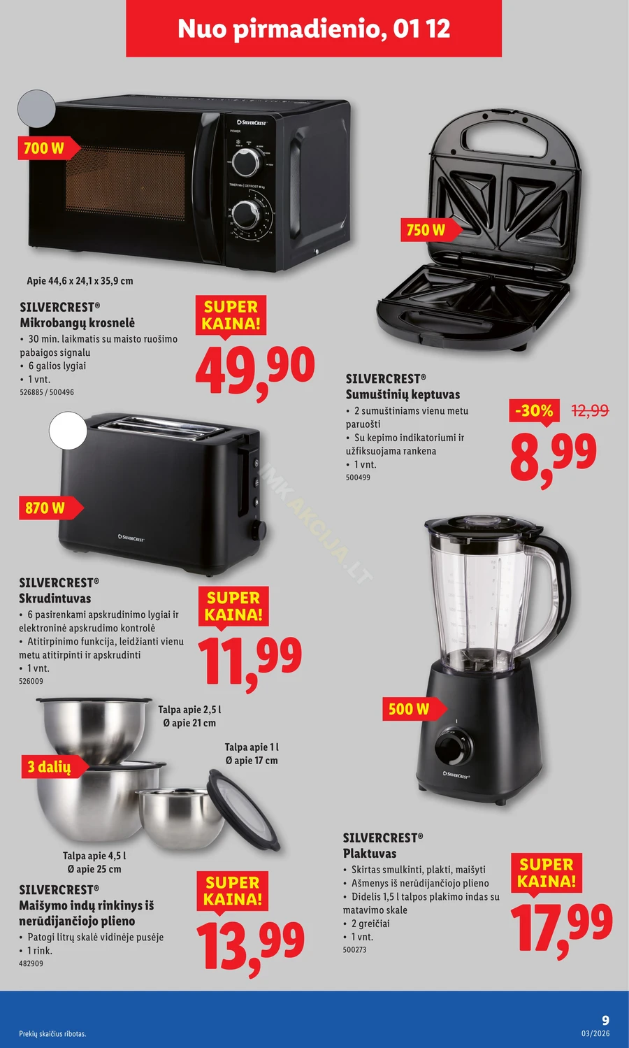 LIDL ne maisto prekių akcijų leidinys puslapis 9