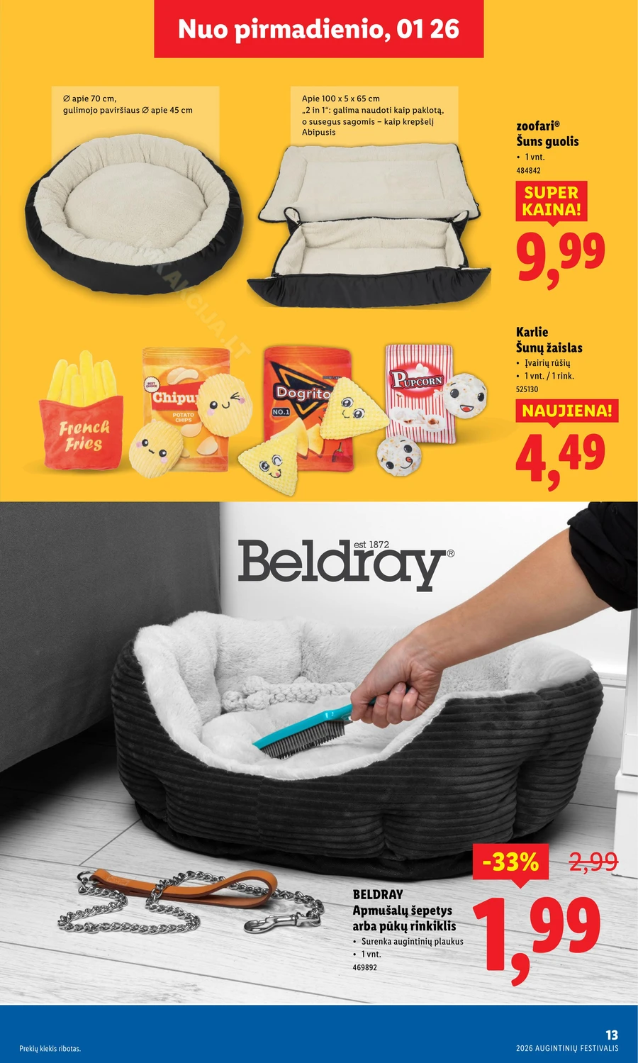 LIDL akcijų katalogas „Augintinių festivalis“ puslapis 13