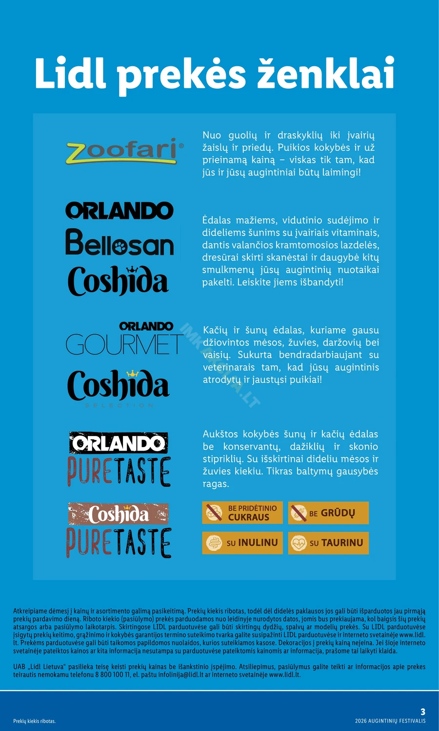 LIDL akcijų katalogas „Augintinių festivalis“ puslapis 3