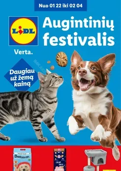 LIDL akcijų katalogas „Augintinių festivalis“
