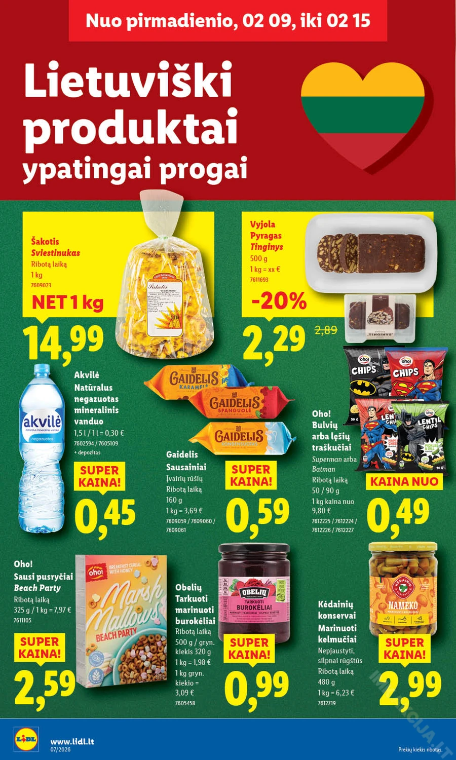 LIDL maisto prekių akcijų leidinys puslapis 12