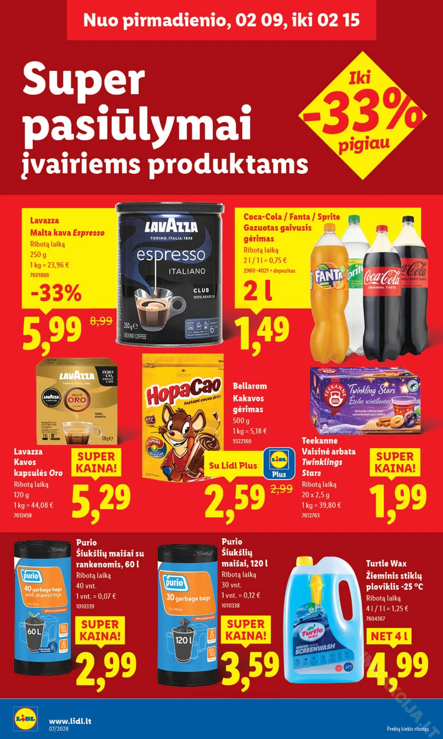LIDL maisto prekių akcijų leidinys puslapis 16