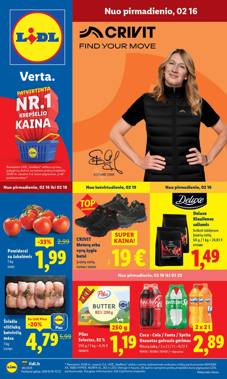 LIDL maisto prekių akcijų leidinys puslapis 1