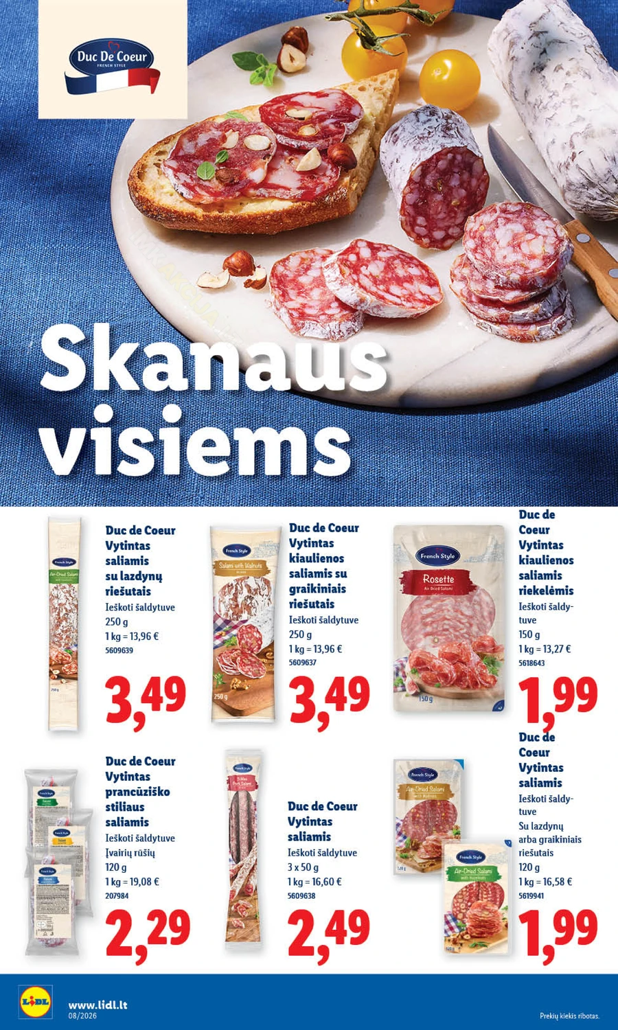 LIDL maisto prekių akcijų leidinys puslapis 14