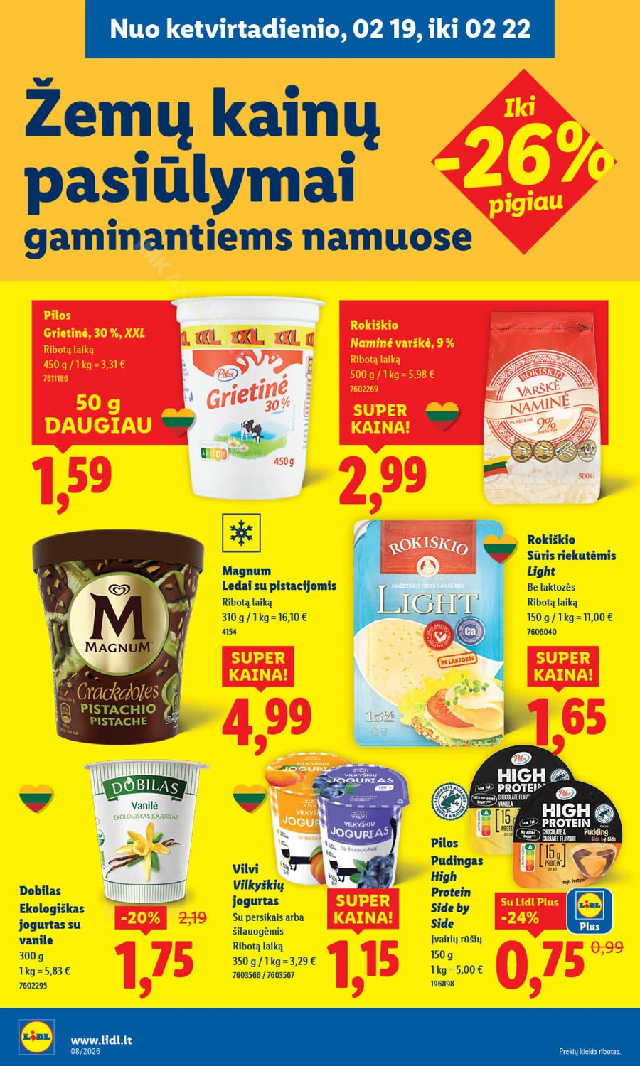 LIDL maisto prekių akcijų leidinys puslapis 32