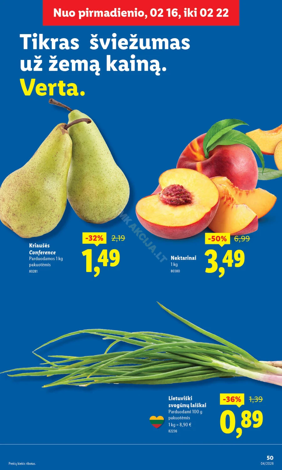 LIDL maisto prekių akcijų leidinys puslapis 5