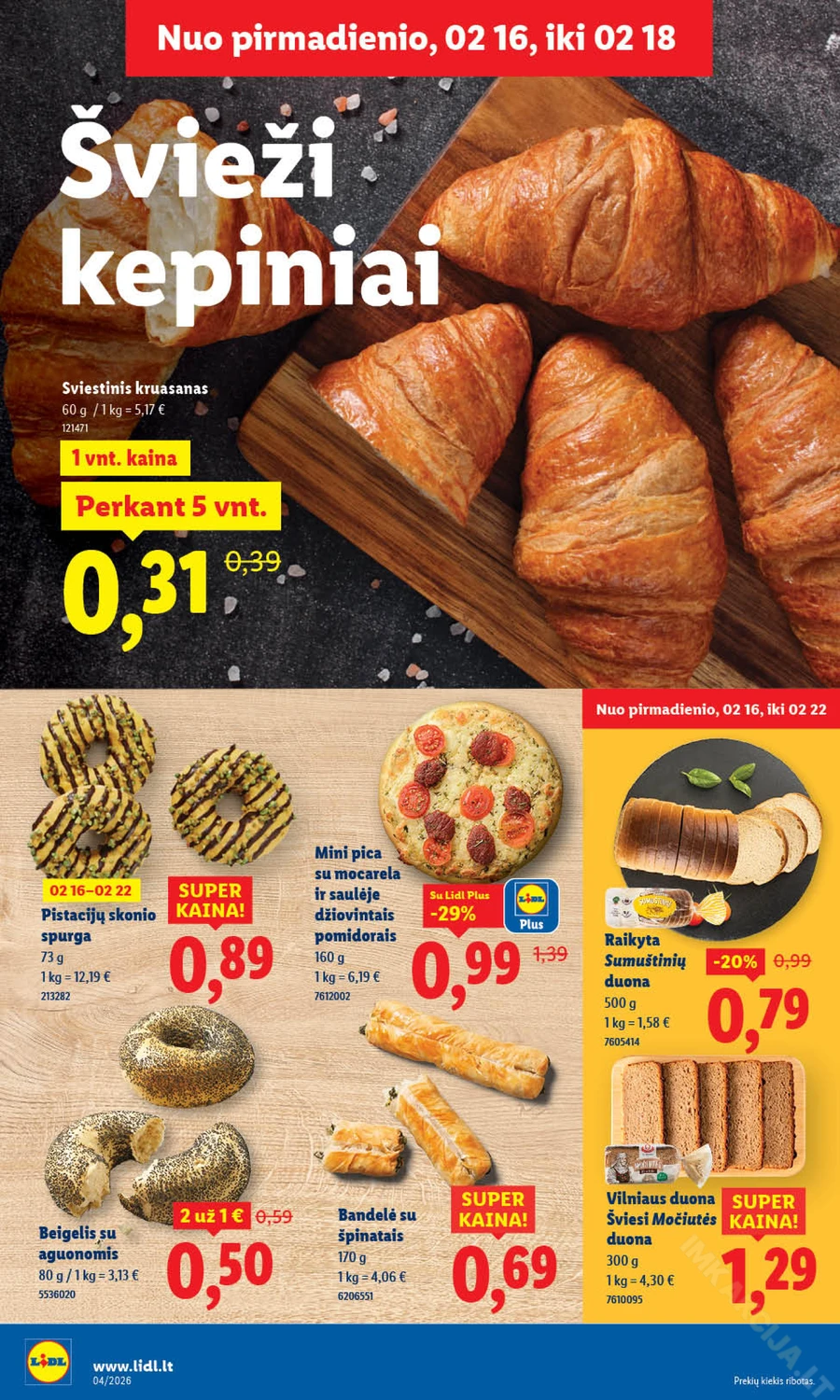 LIDL maisto prekių akcijų leidinys puslapis 6