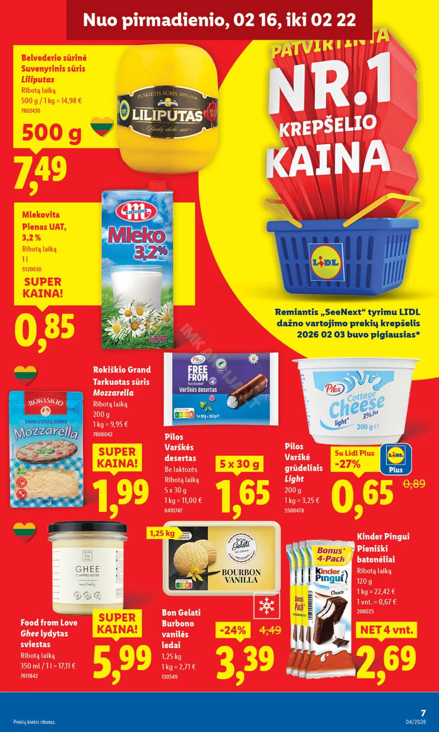 LIDL maisto prekių akcijų leidinys puslapis 7