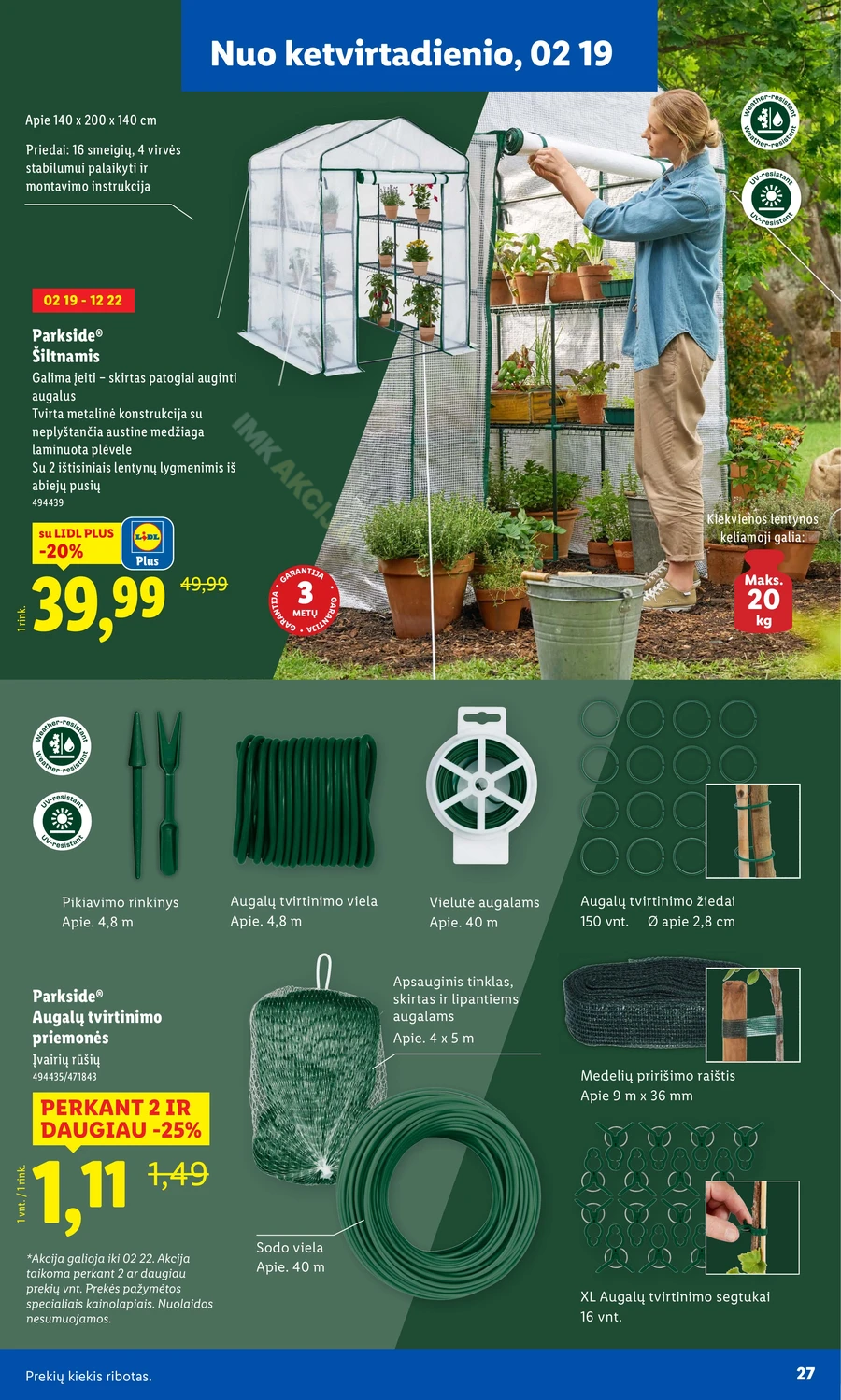 LIDL akcijų leidinys „Sodui valio!“ puslapis 15