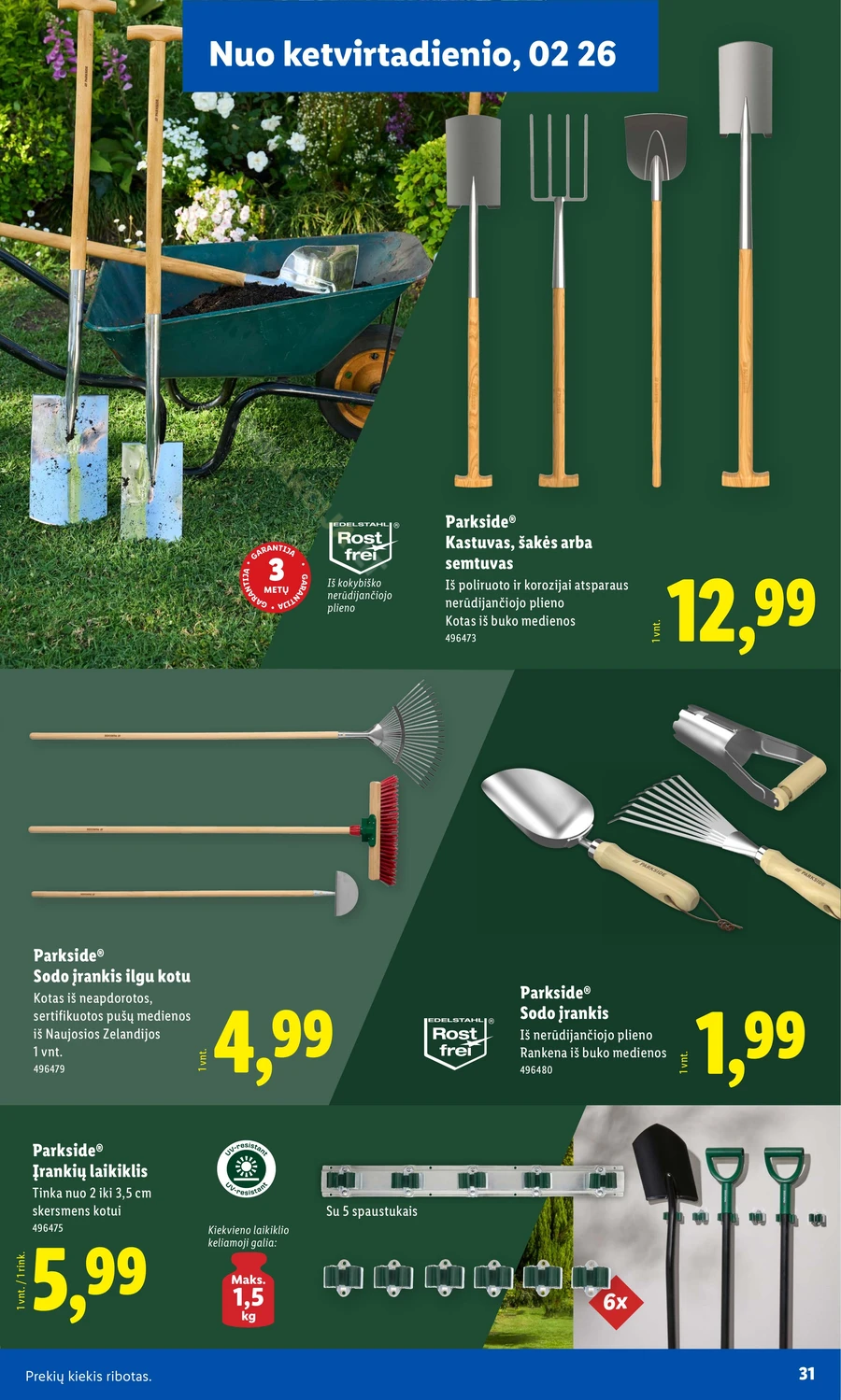 LIDL akcijų leidinys „Sodui valio!“ puslapis 19