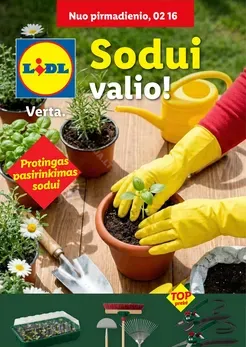 LIDL akcijų leidinys „Sodui valio!“