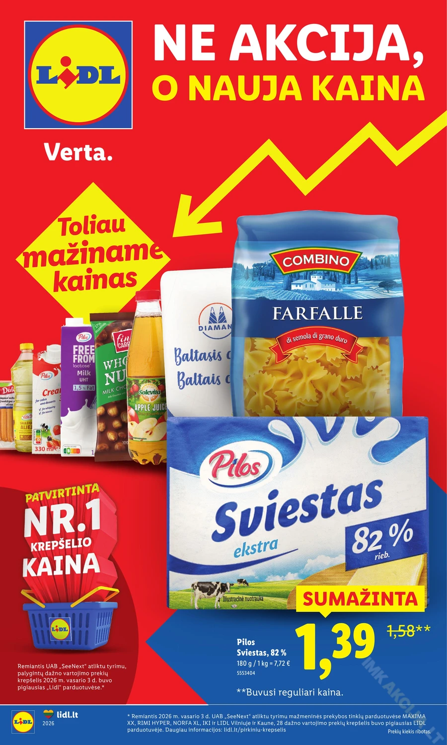 LIDL katalogas „Didysis kainų mažinimas“ puslapis 1