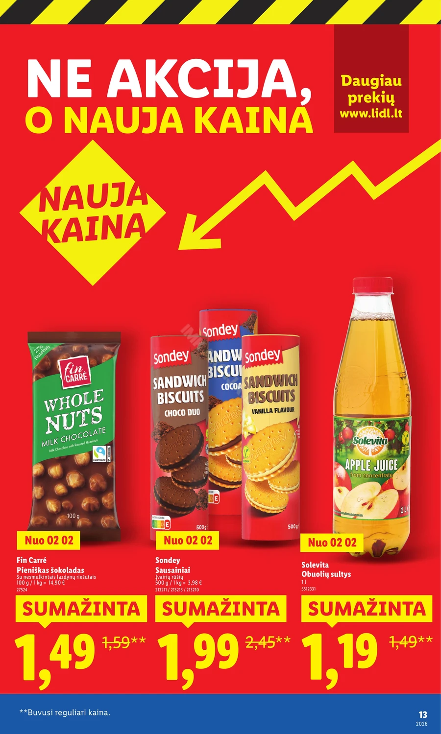 LIDL katalogas „Didysis kainų mažinimas“ puslapis 13
