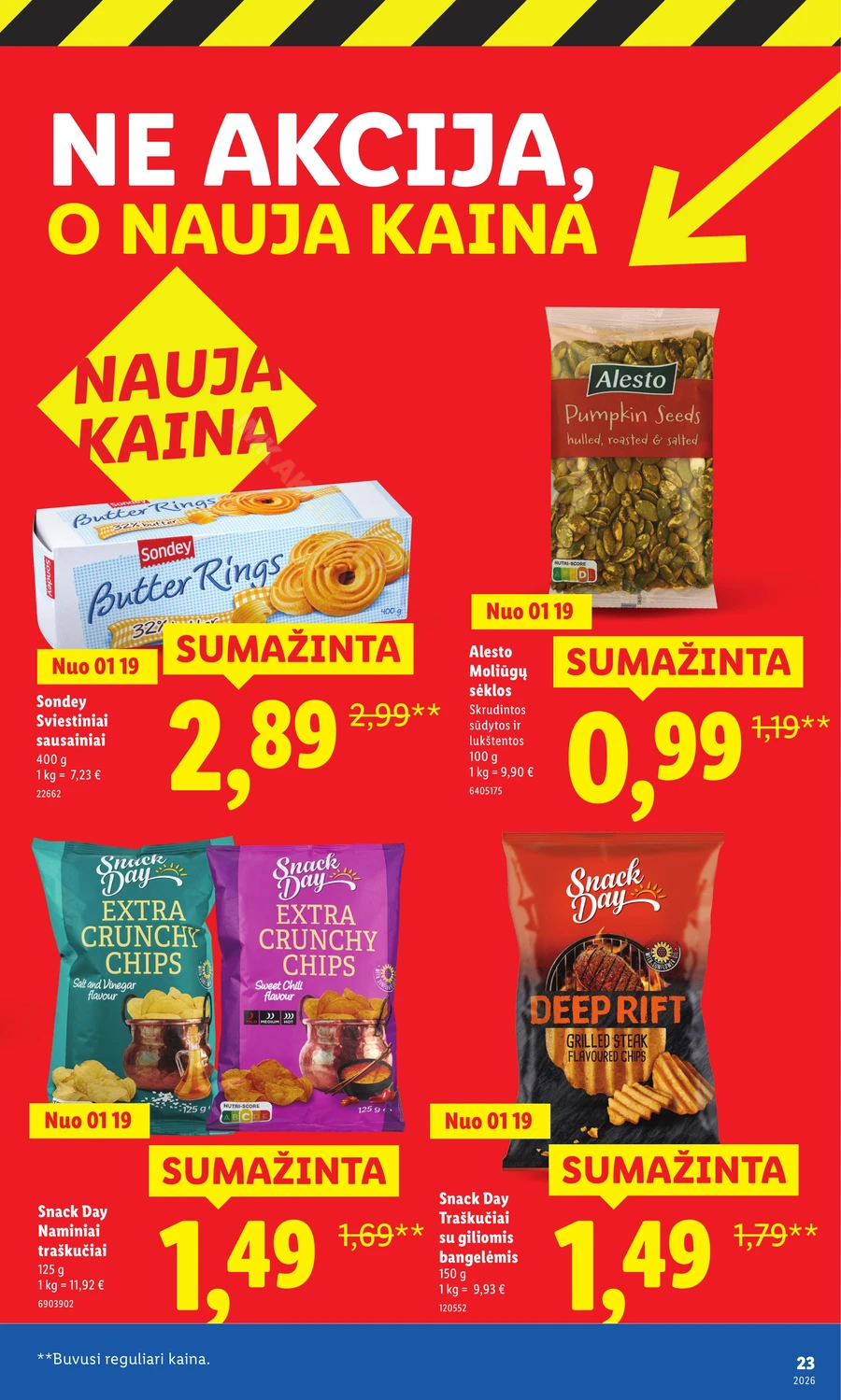 LIDL katalogas „Didysis kainų mažinimas“ puslapis 23