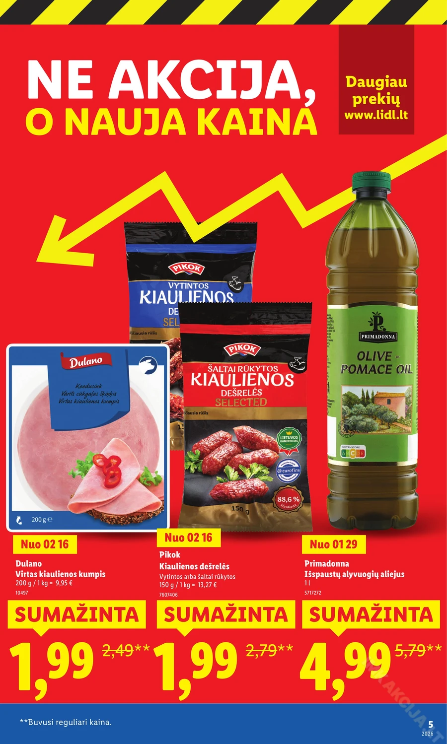 LIDL katalogas „Didysis kainų mažinimas“ puslapis 5