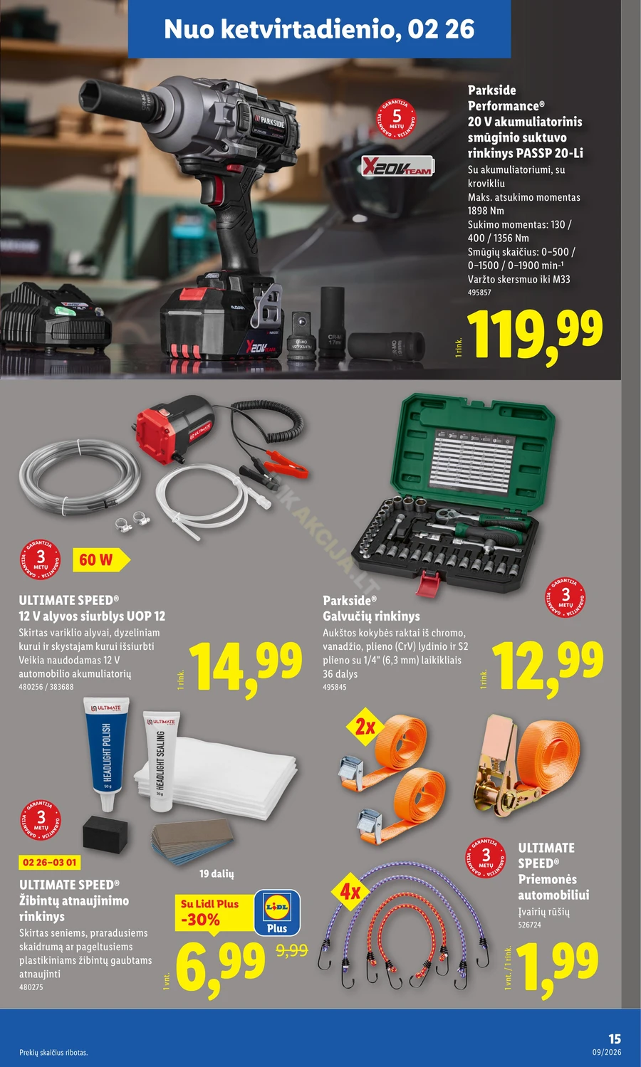 LIDL ne maisto prekių akcijų leidinys puslapis 15