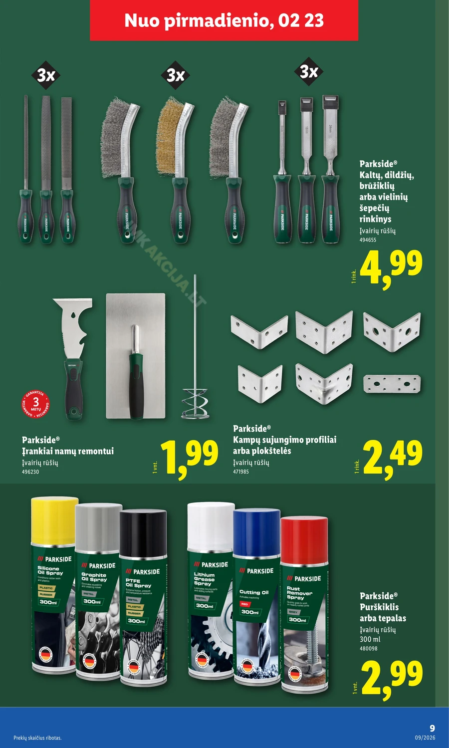 LIDL ne maisto prekių akcijų leidinys puslapis 9