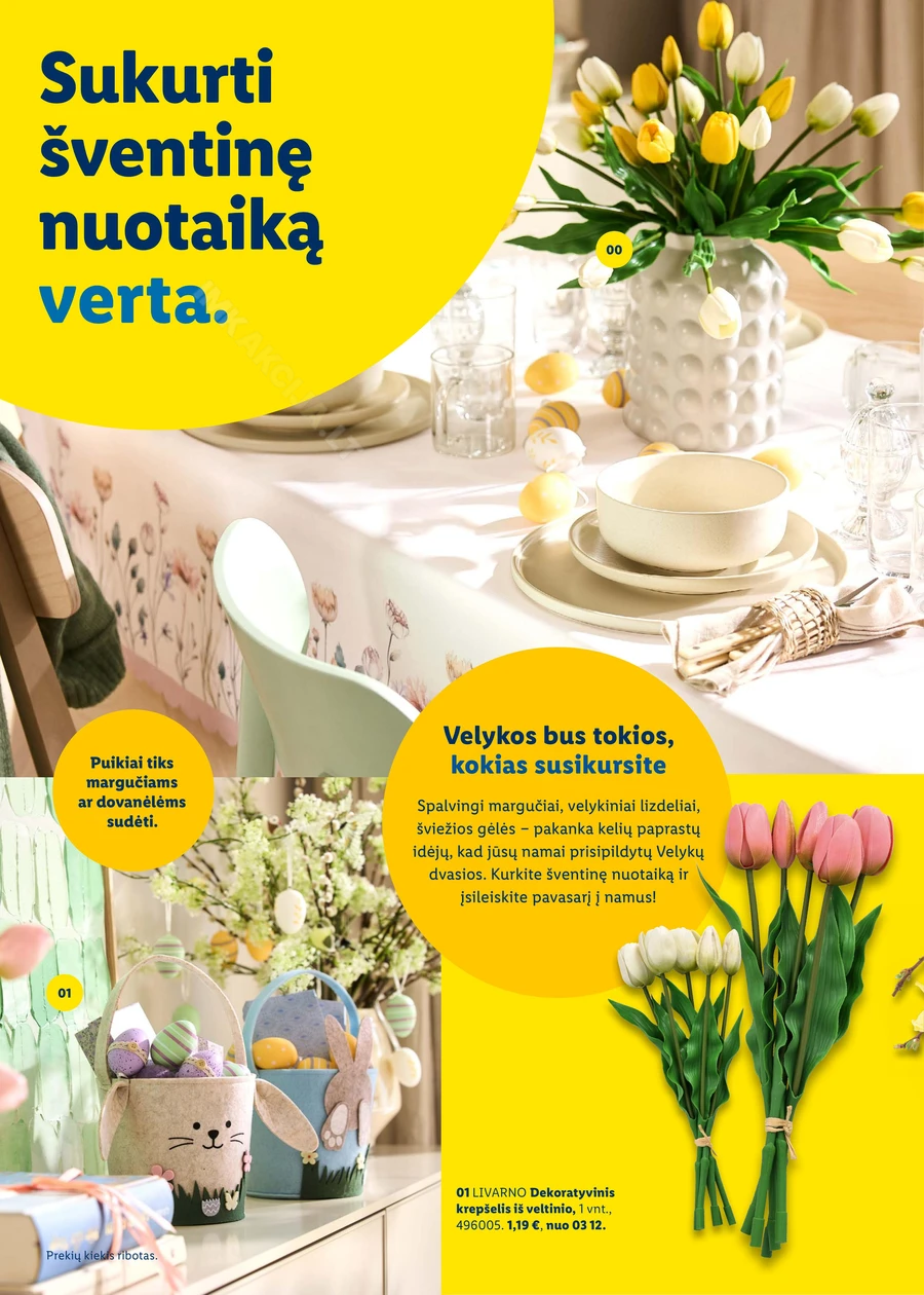 LIDL katalogas „Velykos, pilnos džiaugsmo“ puslapis 22