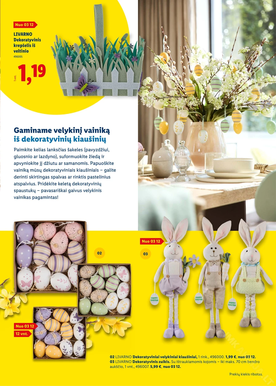 LIDL katalogas „Velykos, pilnos džiaugsmo“ puslapis 23