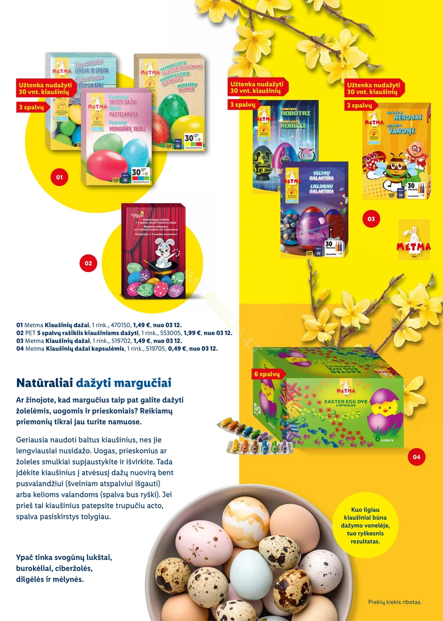 LIDL katalogas „Velykos, pilnos džiaugsmo“ puslapis 55