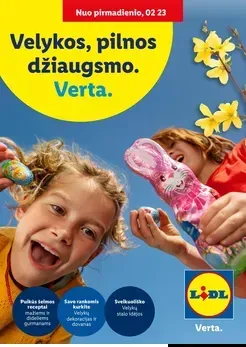 LIDL katalogas „Velykos, pilnos džiaugsmo“