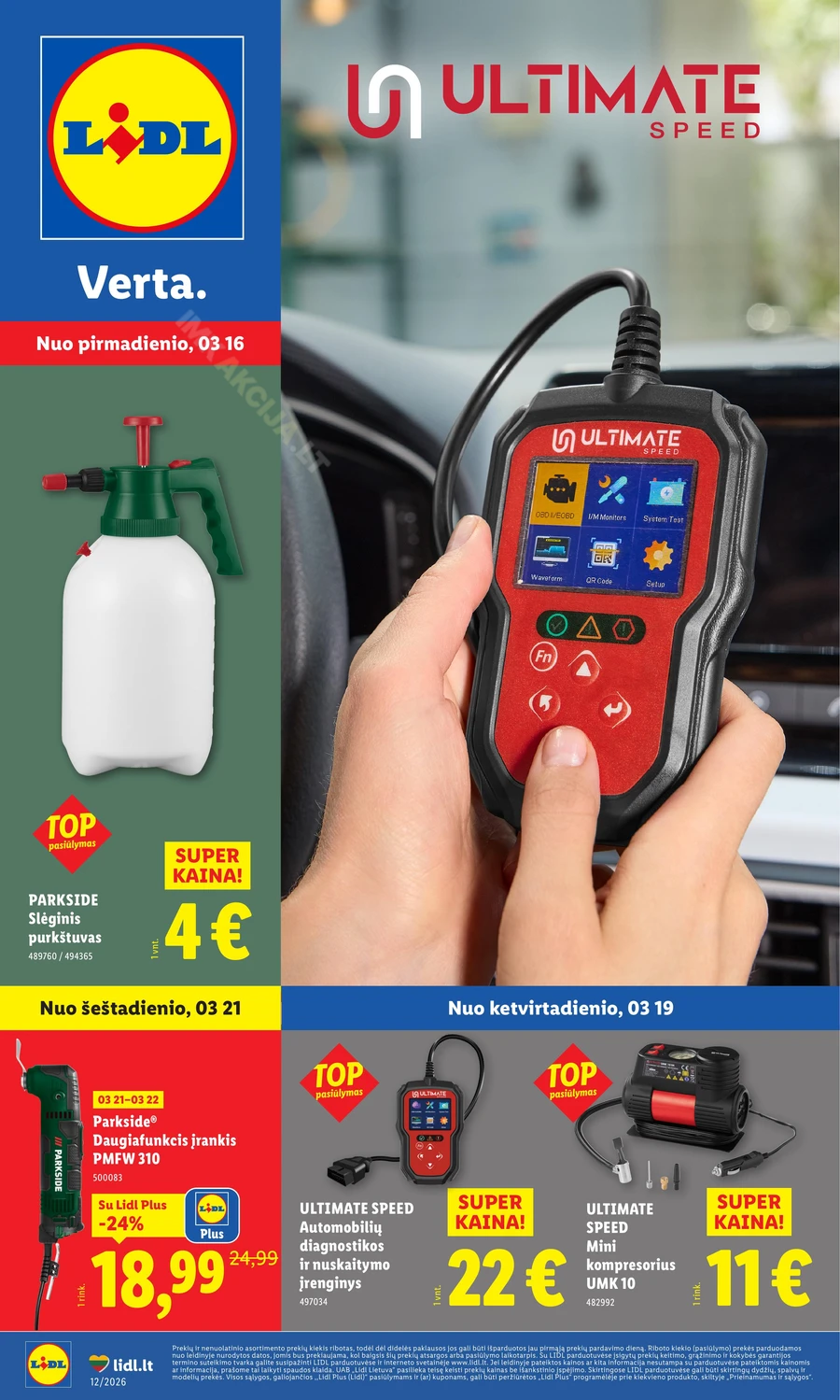 LIDL ne maisto prekių akcijų leidinys puslapis 1