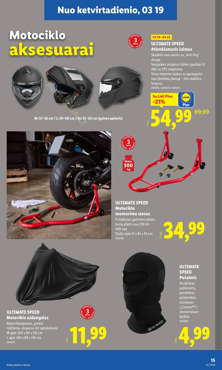 LIDL ne maisto prekių akcijų leidinys puslapis 15