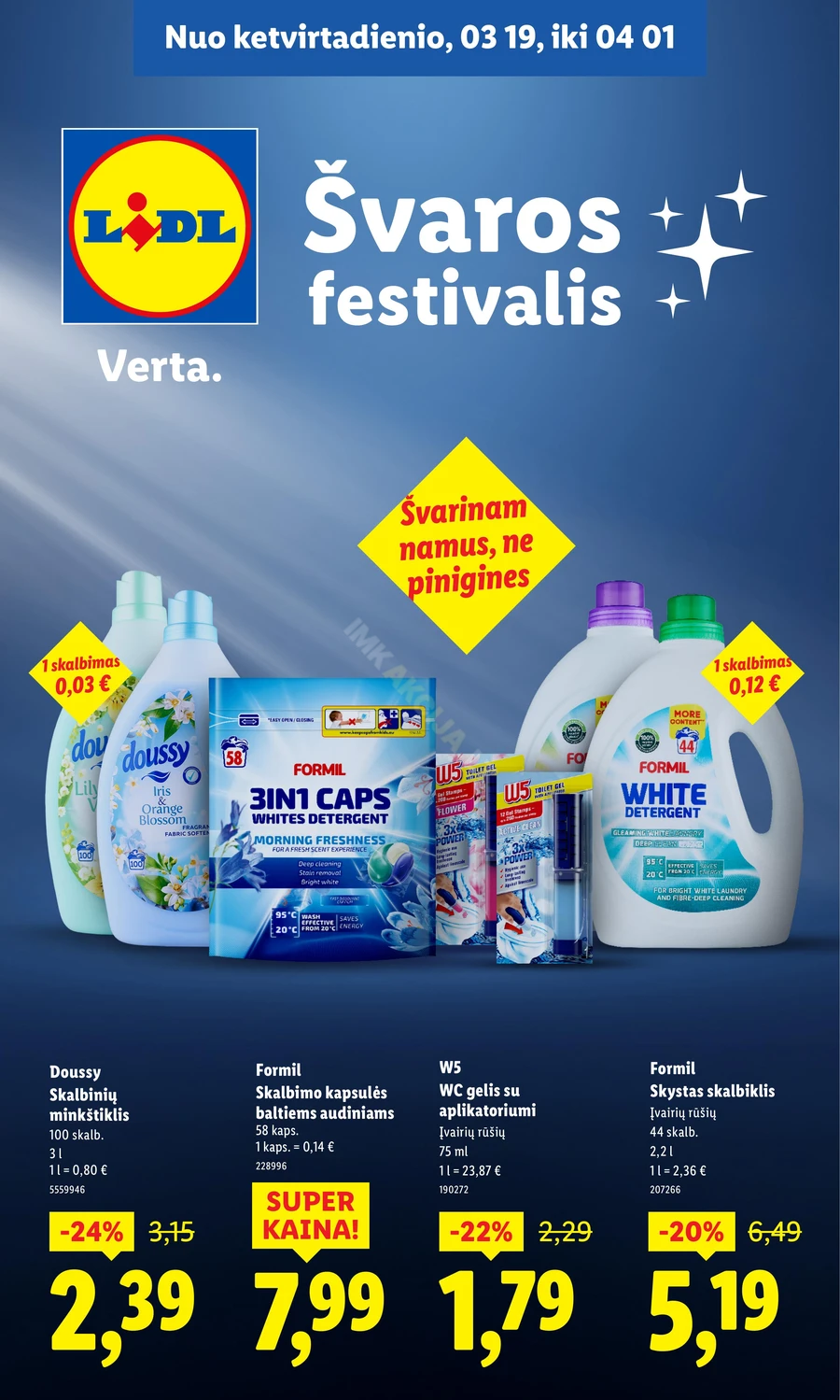 LIDL leidinys „Švaros festivalis” puslapis 1