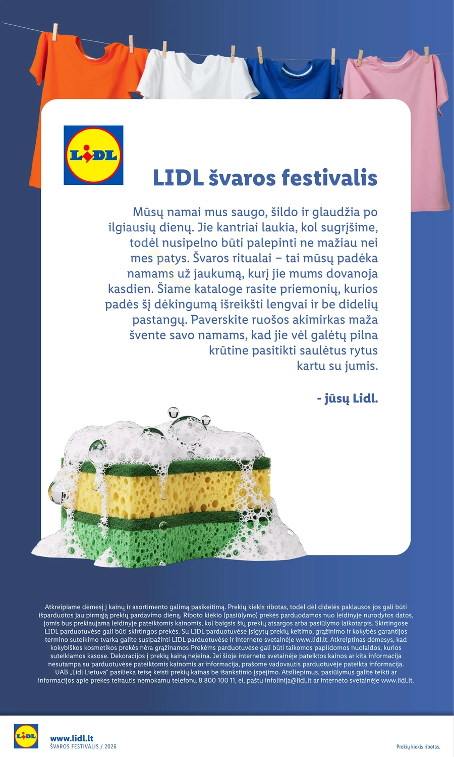 LIDL leidinys „Švaros festivalis” puslapis 2