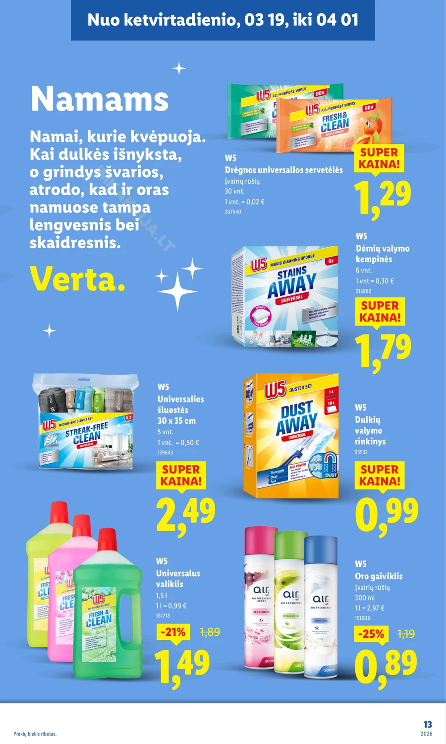 LIDL leidinys „Švaros festivalis” puslapis 13