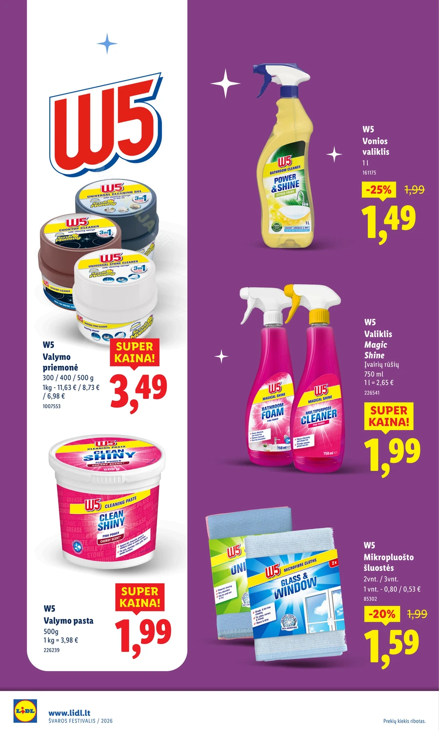 LIDL leidinys „Švaros festivalis” puslapis 14