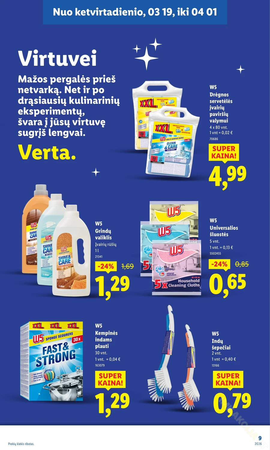LIDL leidinys „Švaros festivalis” puslapis 9