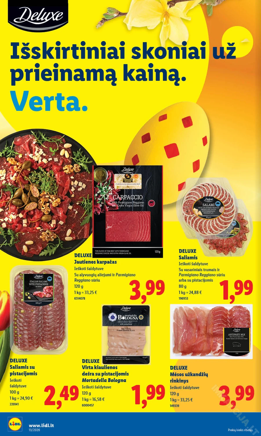 LIDL maisto prekių akcijų leidinys puslapis 12