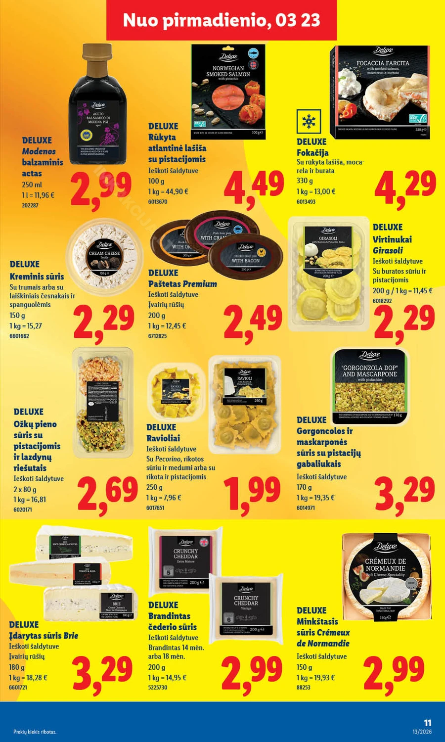 LIDL maisto prekių akcijų leidinys puslapis 13