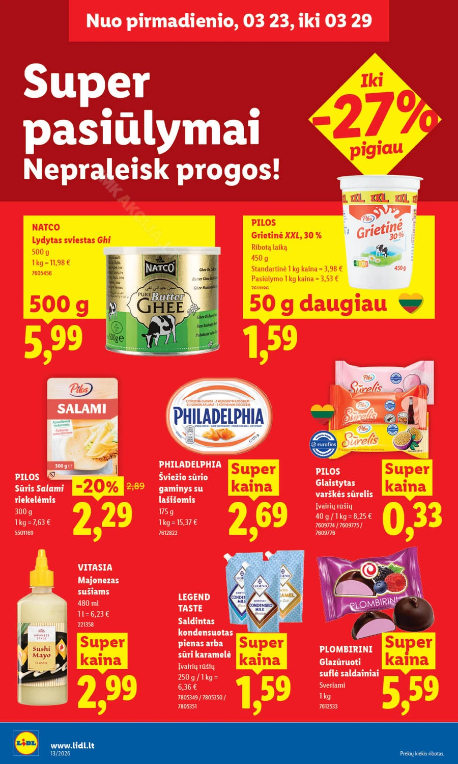 LIDL maisto prekių akcijų leidinys puslapis 16