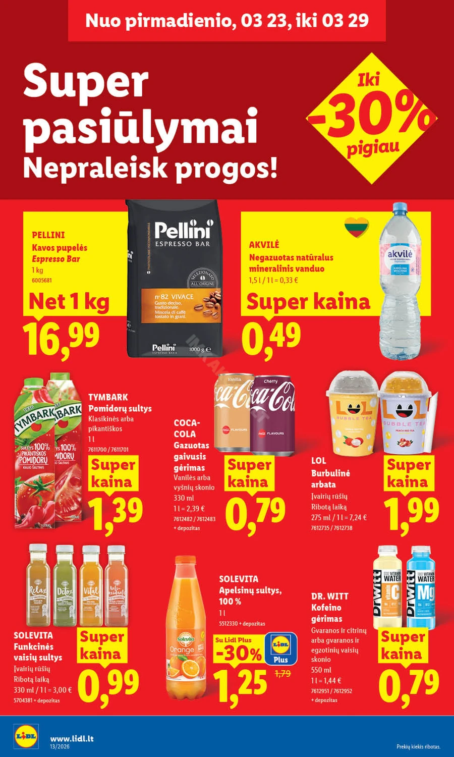 LIDL maisto prekių akcijų leidinys puslapis 20