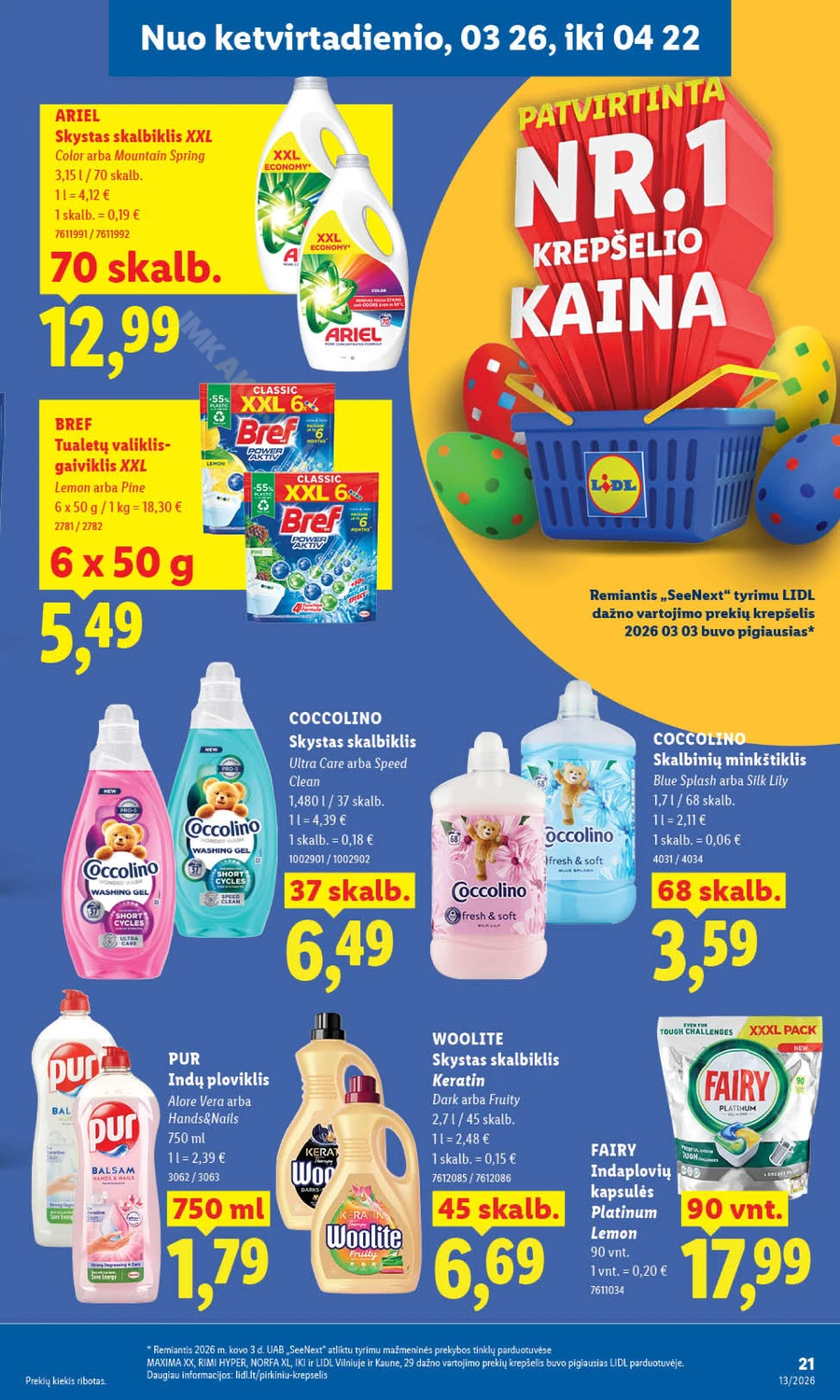 LIDL maisto prekių akcijų leidinys puslapis 23