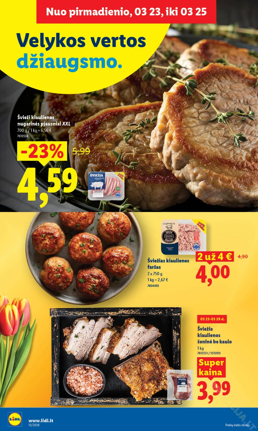 LIDL maisto prekių akcijų leidinys puslapis 8