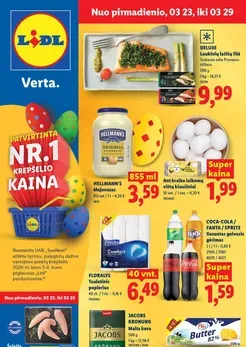 LIDL maisto prekių akcijų leidinys