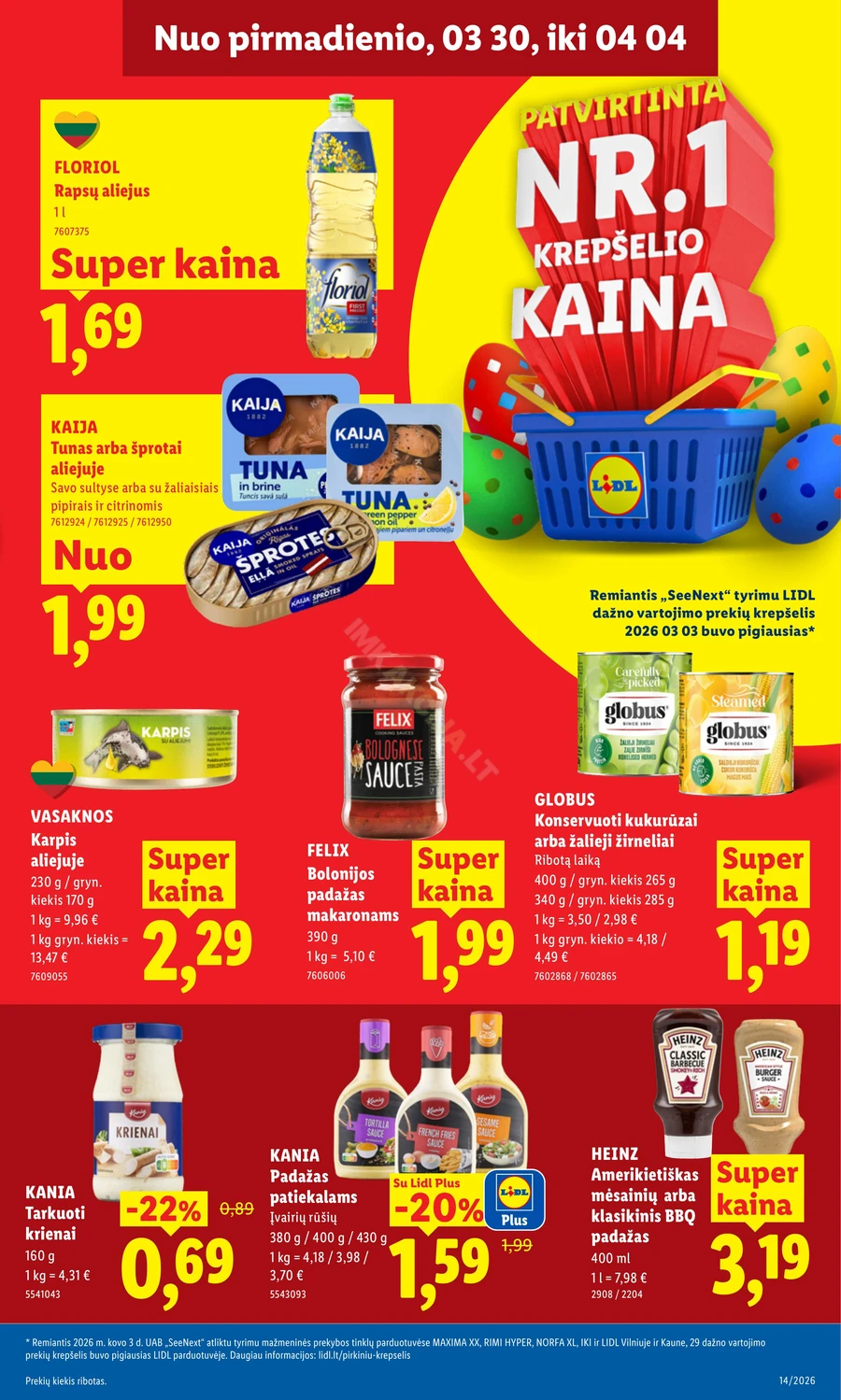LIDL maisto prekių akcijų leidinys puslapis 17